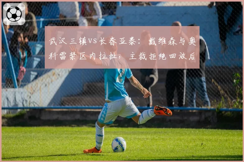 武汉三镇vs长春亚泰：戴维森与奥科雷禁区内拉扯，主裁拒绝回放后维持原判？